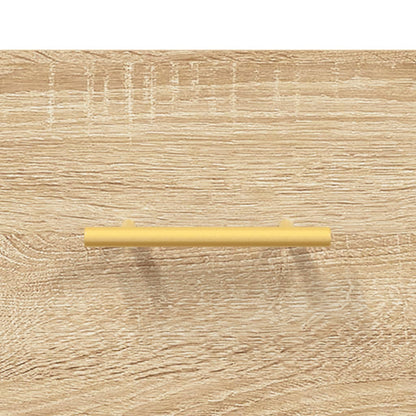 Veggskap sonoma eik 80x36,5x35 cm konstruert tre