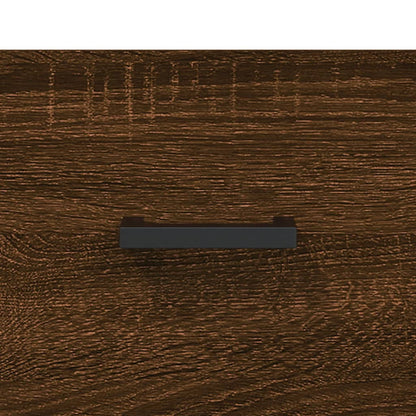 Veggskap brun eik 80x36,5x35 cm konstruert tre