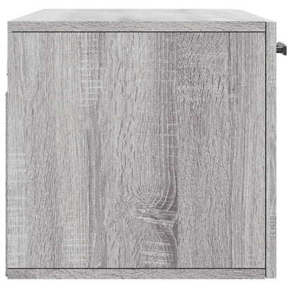 Veggskap grå sonoma 80x36,5x35 cm konstruert tre