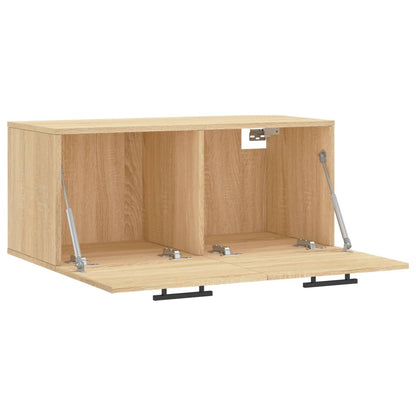 Veggskap sonoma eik 80x36,5x35 cm konstruert tre
