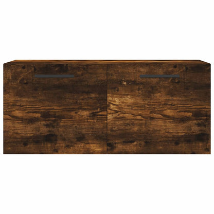 Veggskap røkt eik 80x36,5x35 cm konstruert tre