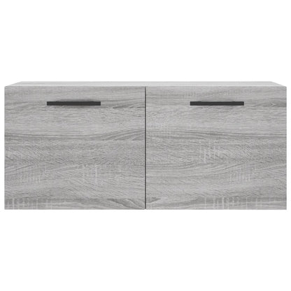 Veggskap grå sonoma 80x36,5x35 cm konstruert tre