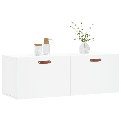 Veggskap hvit 100x36,5x35 cm konstruert tre