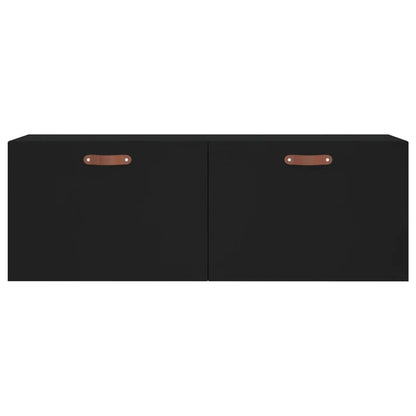 Veggskap svart 100x36,5x35 cm konstruert tre
