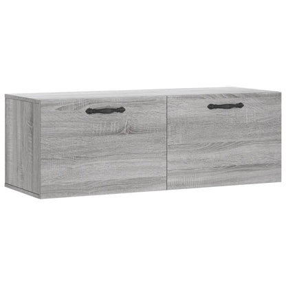 Veggskap grå sonoma 100x36,5x35 cm konstruert tre
