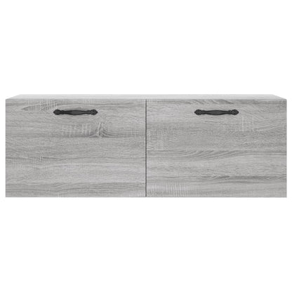 Veggskap grå sonoma 100x36,5x35 cm konstruert tre