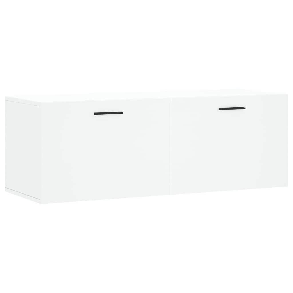 Veggskap hvit 100x36,5x35 cm konstruert tre