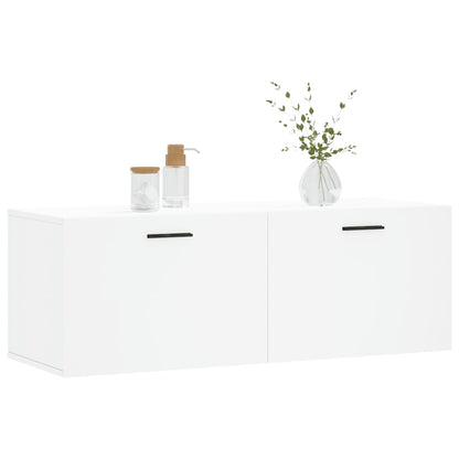 Veggskap hvit 100x36,5x35 cm konstruert tre