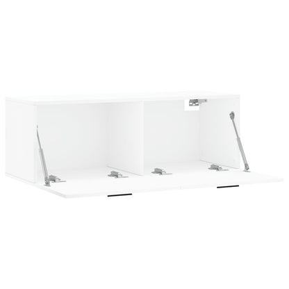 Veggskap hvit 100x36,5x35 cm konstruert tre
