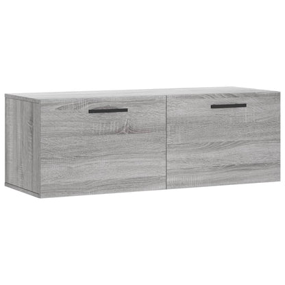 Veggskap grå sonoma 100x36,5x35 cm konstruert tre