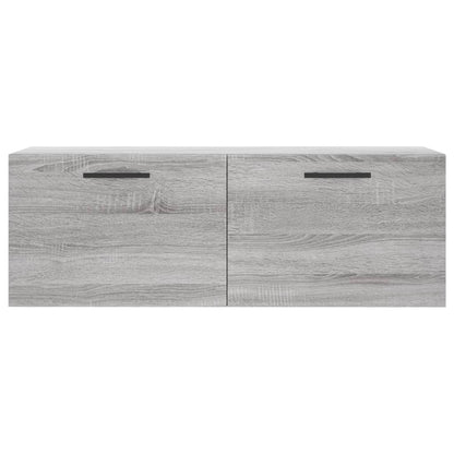 Veggskap grå sonoma 100x36,5x35 cm konstruert tre