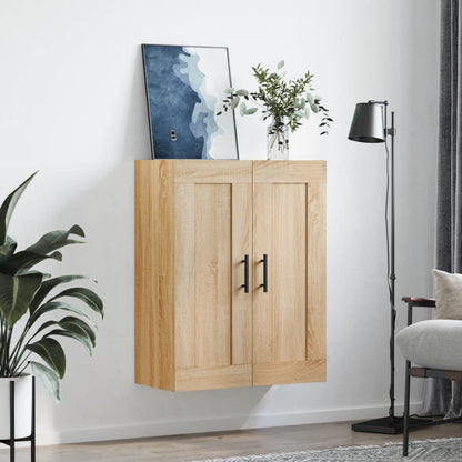 Veggskap sonoma eik 69,5x34x90 cm konstruert tre