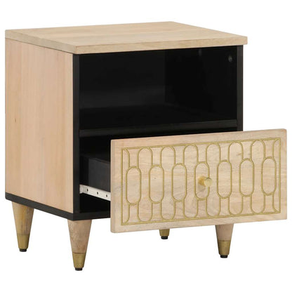 Nattbord 2 stk 40x33x46 cm heltre mango