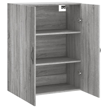 Veggskap grå sonoma 69,5x34x90 cm konstruert tre