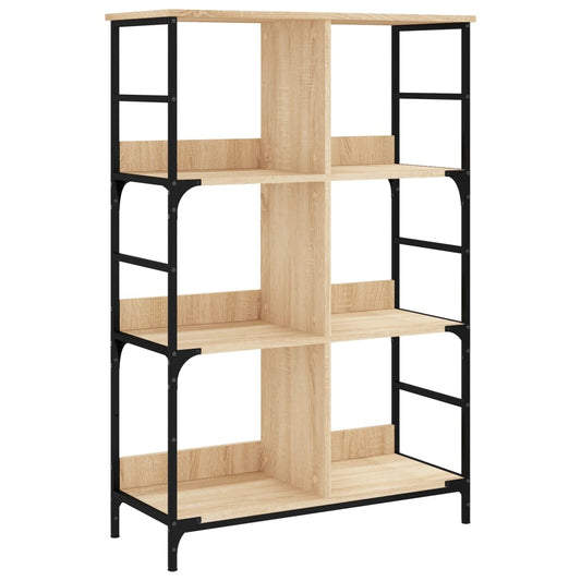 Bokhylle sonoma eik 78,5x33x117,5 cm konstruert tre