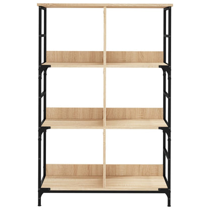 Bokhylle sonoma eik 78,5x33x117,5 cm konstruert tre
