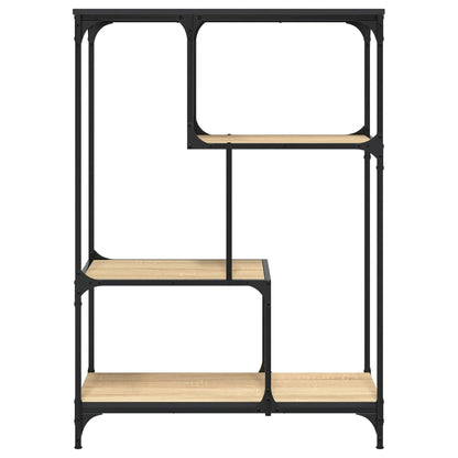 Bokhylle sonoma eik 81x36x115 cm konstruert tre og jern