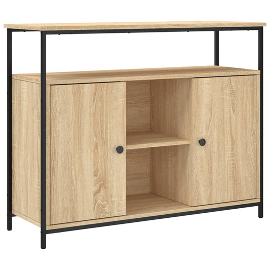 Skjenk sonoma eik 100x35x80 cm konstruert tre