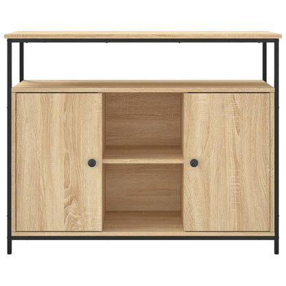 Skjenk sonoma eik 100x35x80 cm konstruert tre