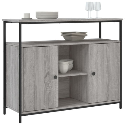 Skjenk grå sonoma 100x35x80 cm konstruert tre