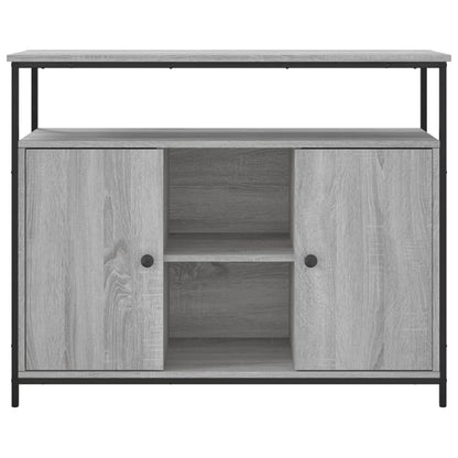 Skjenk grå sonoma 100x35x80 cm konstruert tre