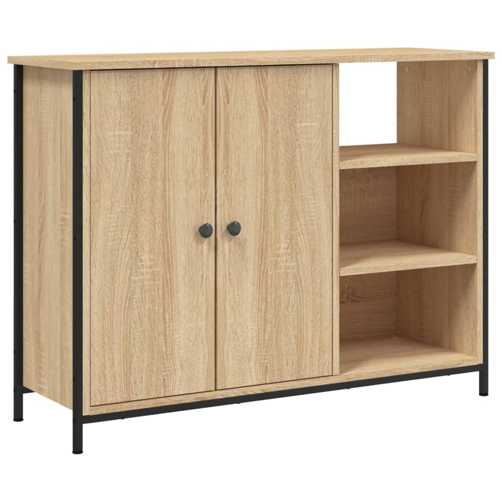 Skjenk sonoma eik 100x33x75 cm konstruert tre