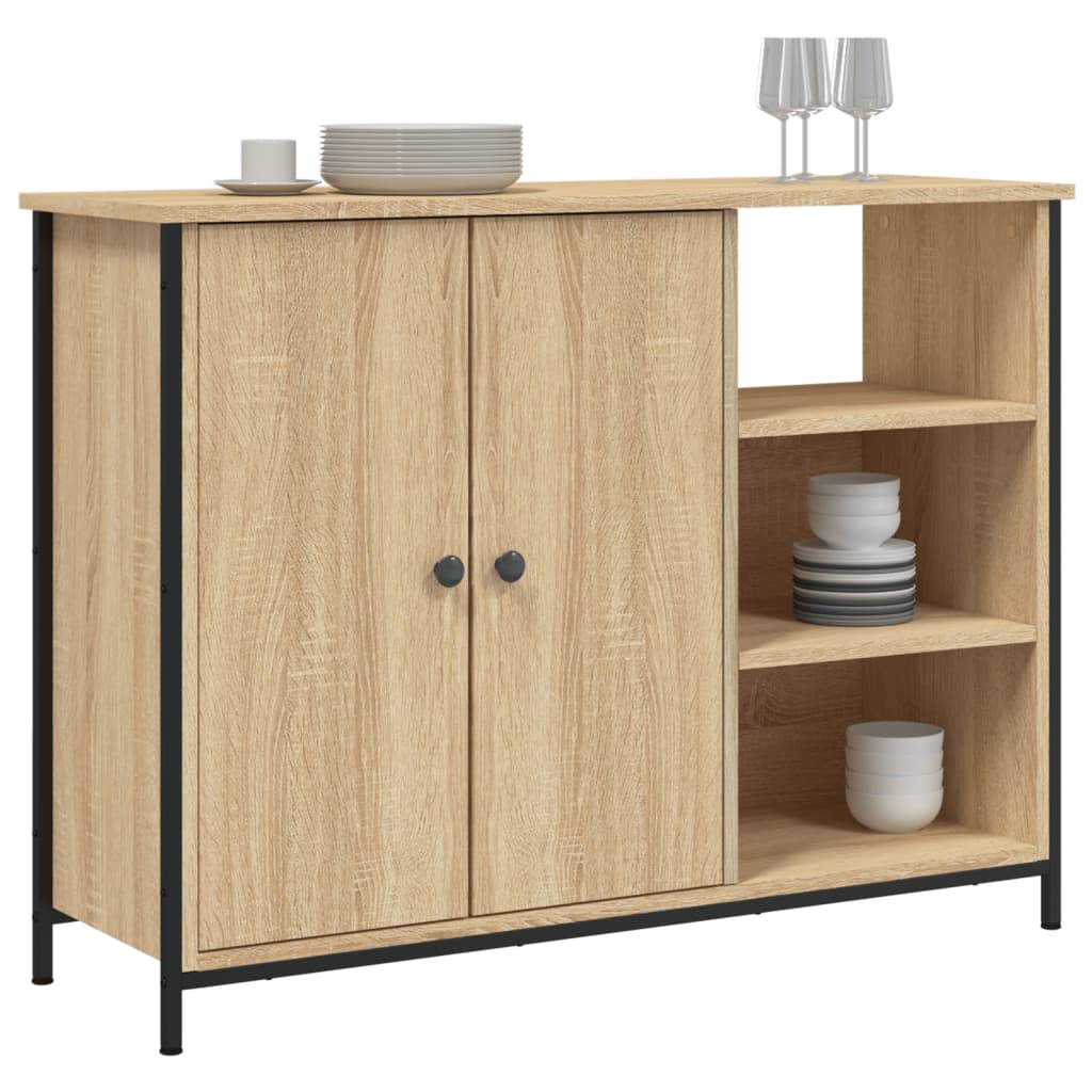 Skjenk sonoma eik 100x33x75 cm konstruert tre