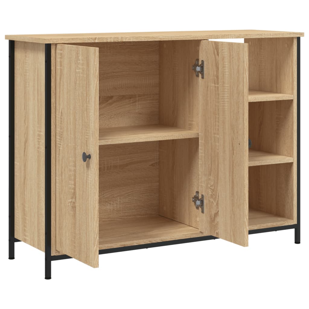 Skjenk sonoma eik 100x33x75 cm konstruert tre