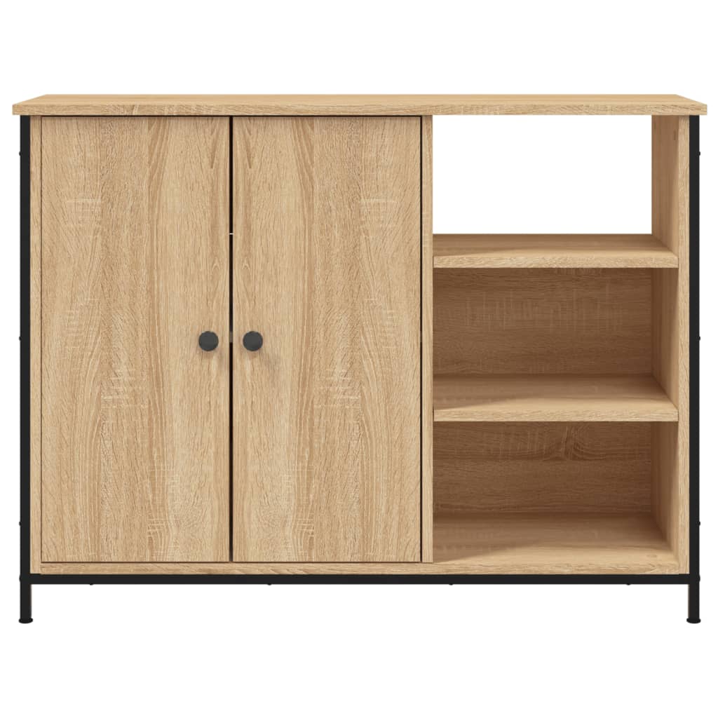 Skjenk sonoma eik 100x33x75 cm konstruert tre