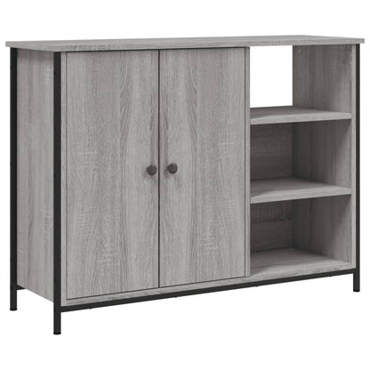 Skjenk grå sonoma 100x33x75 cm konstruert tre