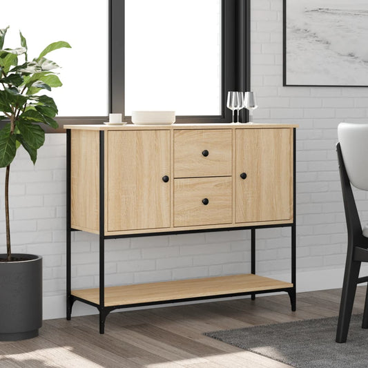 Skjenk sonoma eik 100x36x85 cm konstruert tre