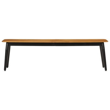 Benk 160x40x45 cm heltre mango og jern