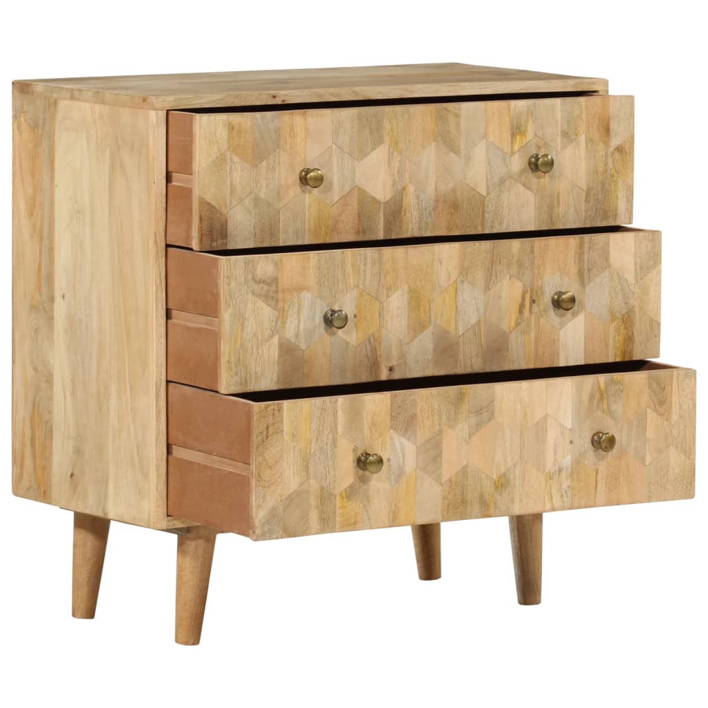 Kommode 70x35x70 cm heltre mango
