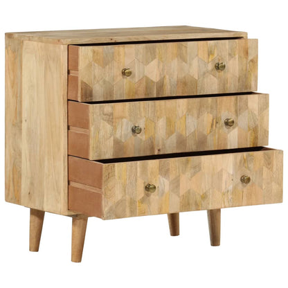 Kommode 70x35x70 cm heltre mango