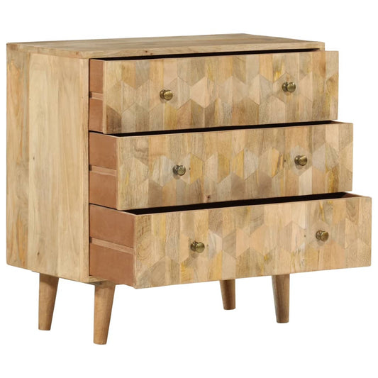 Kommode 70x35x70 cm heltre mango