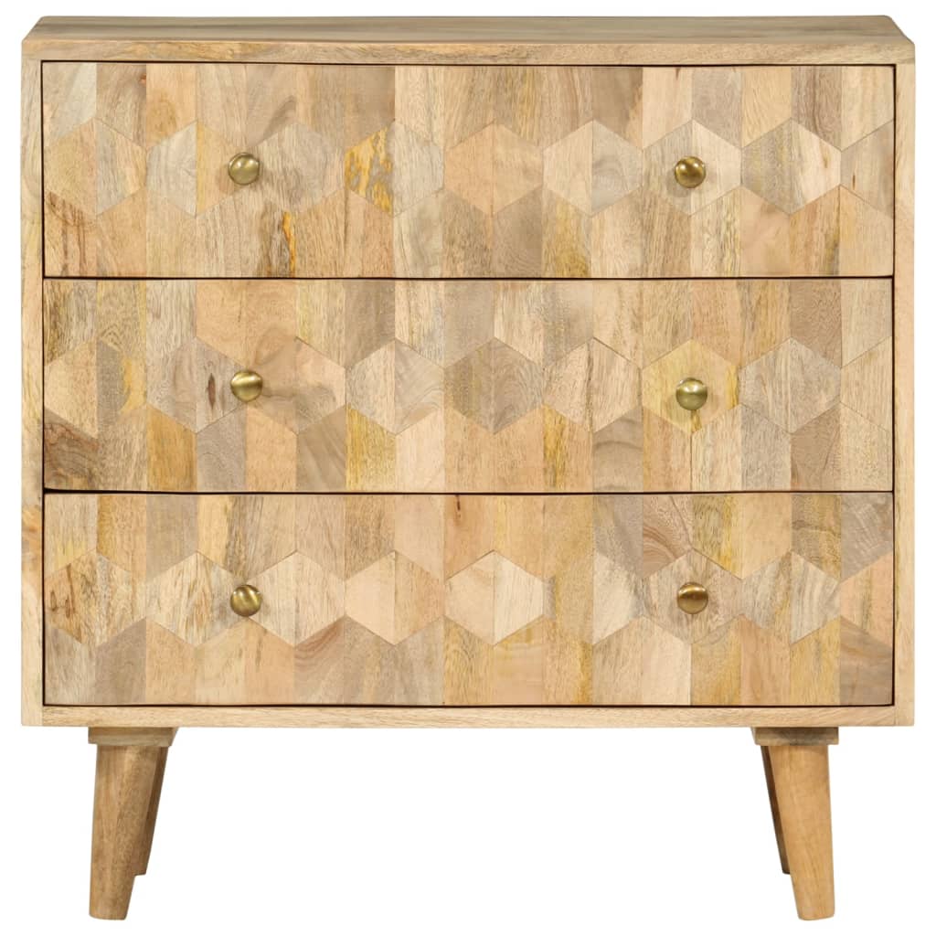 Kommode 70x35x70 cm heltre mango