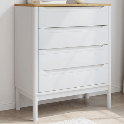 Kommode FLORO hvit heltre furu