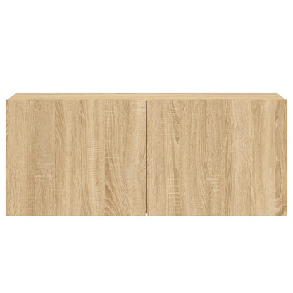 Veggmontert TV-benk sonoma eik 100x30x41 cm