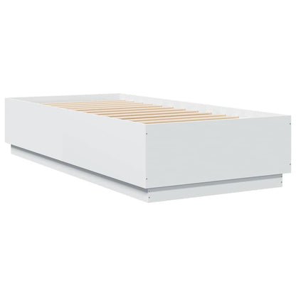 Sengeramme hvit 100x200 cm konstruert tre