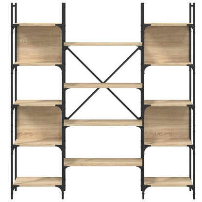 Bokhylle sonoma eik 155,5x24x166,5 cm konstruert tre