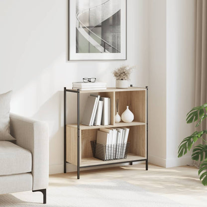 Bokhylle sonoma eik 72x28x77,5 cm konstruert tre