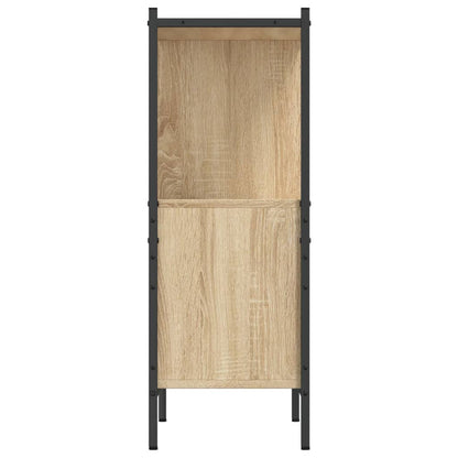 Bokhylle sonoma eik 72x28x77,5 cm konstruert tre