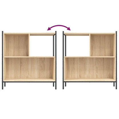 Bokhylle sonoma eik 72x28x77,5 cm konstruert tre