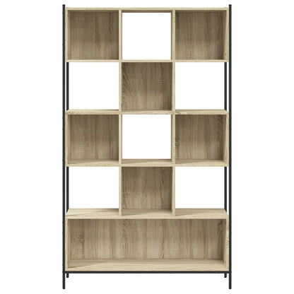 Bokhylle sonoma eik 102x28x172 cm konstruert tre