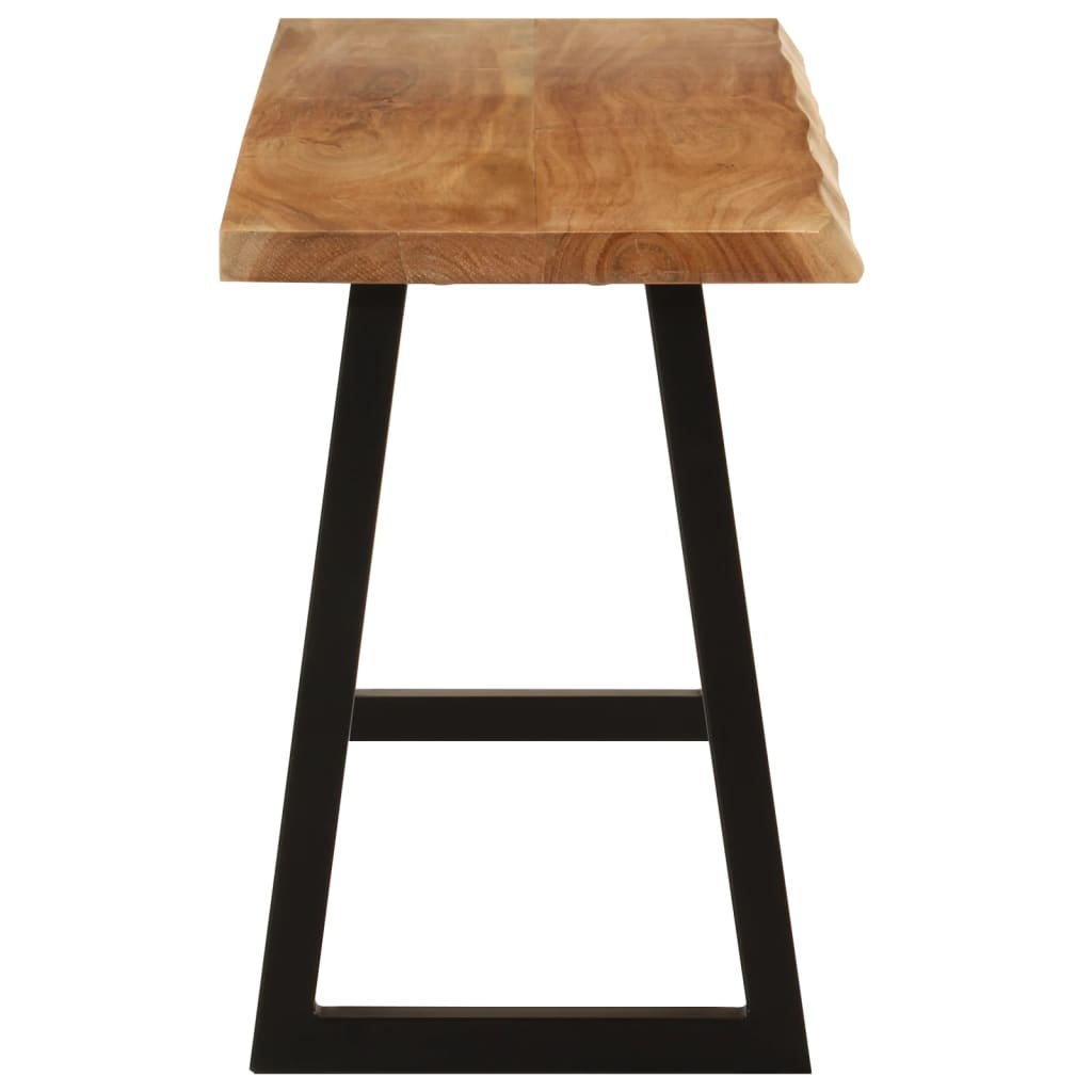 Benk med naturlig kant 105 cm heltre akasie