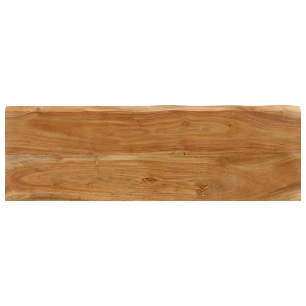 Benk med naturlig kant 105 cm heltre akasie