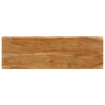 Benk med naturlig kant 105 cm heltre akasie