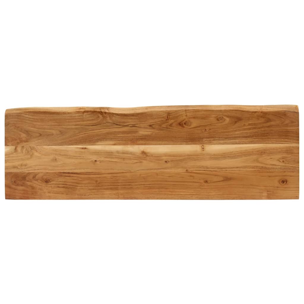 Benk med naturlig kant 105 cm heltre akasie