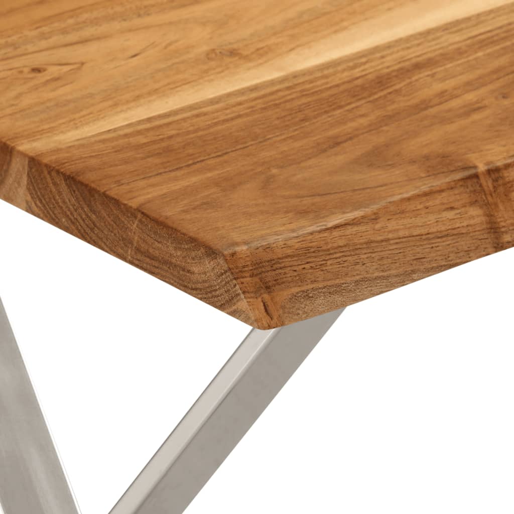 Benk med naturlig kant 105 cm heltre akasie