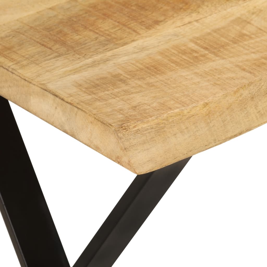 Benk med naturlig kant 105 cm heltre mango